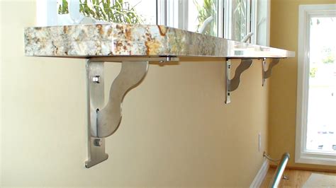 metal countertop support brackets|wall mounted steel countertop brackets.